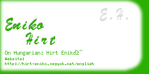 eniko hirt business card